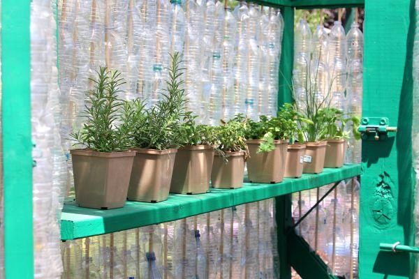 Utrymmeseffektiv odlingsyta i trädgårdsväxthus