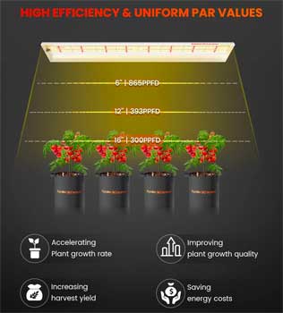 Energieffektiv LED-växtlampa