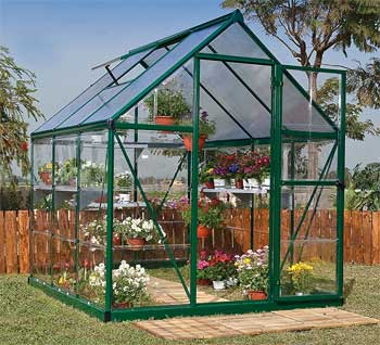 Palram medelstort trädgårdsväxthus med polykarbonatpaneler