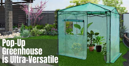 Mångsidigt bärbart växthus för trädgården